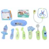 LEAN TOYS Little Doctor Medical Kit In Suitcase Lights Blue Sounds