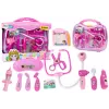 LEAN TOYS Little Doctor Medical Kit In Suitcase Lights Sounds Pink