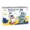 LEAN TOYS Little Doctor's Set Medical Cart X-Ray ECG Lights Pink 16 pcs.