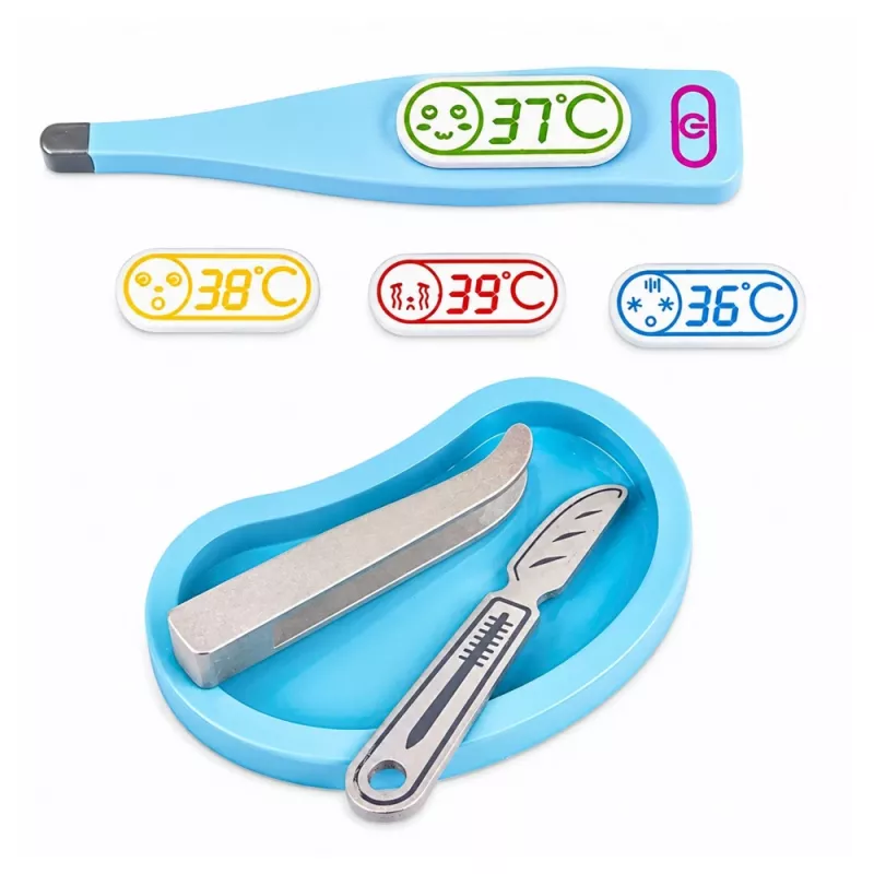 LEAN TOYS Mažojo gydytojo rinkinys - medicinos įrankiai - tikri aksesuarai - 36 vnt.