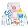 LEAN TOYS Mažojo gydytojo rinkinys - medicinos įrankiai - tikri aksesuarai - 36 vnt.