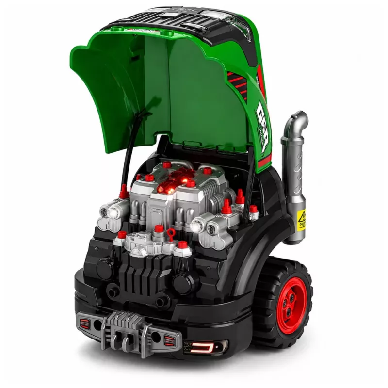 LEAN TOYS Little Handyman's išardomas traktorius su šviesomis, garsais ir garais