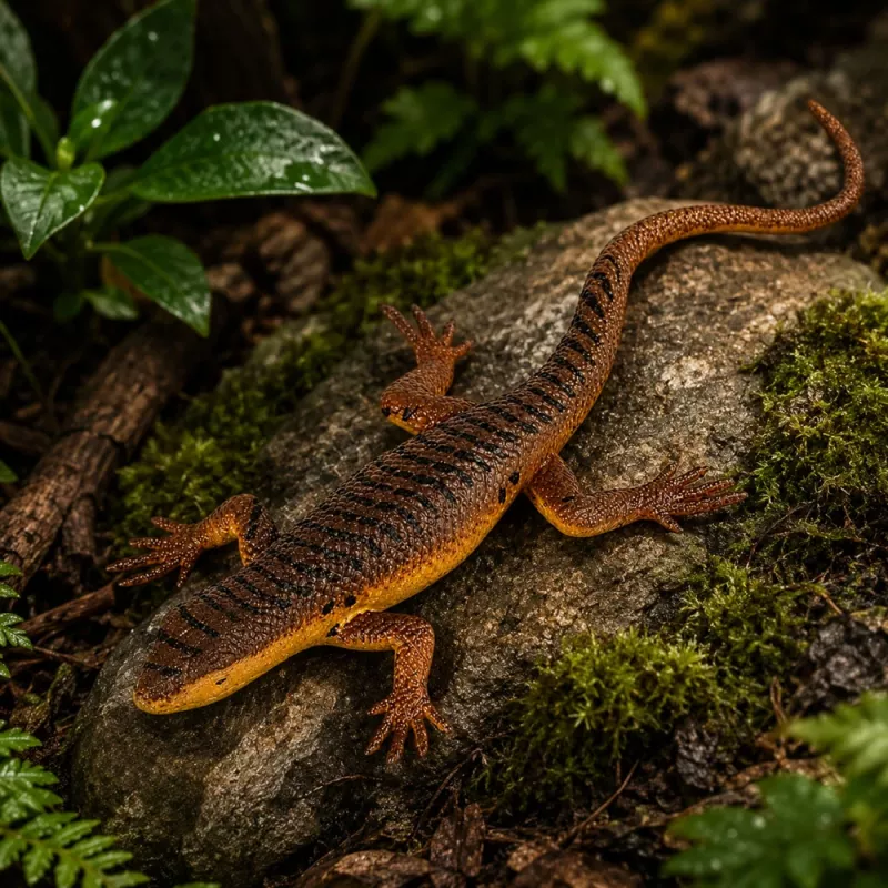 LEAN TOYS Lizard Viviparous Rubber Figurine Stretchable Realistic 12.5 cm