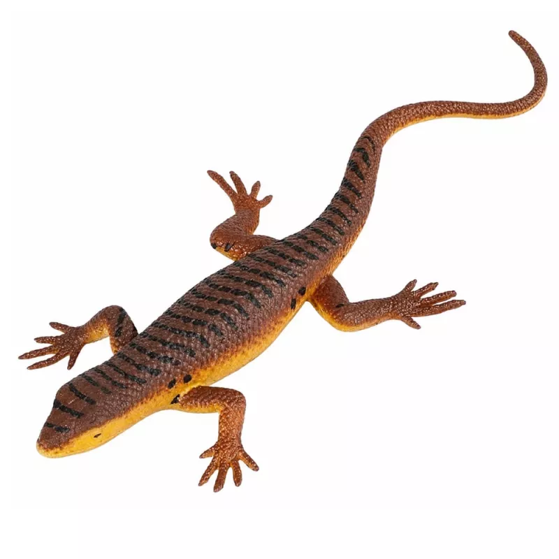 LEAN TOYS Lizard Viviparous Rubber Figurine Stretchable Realistic 12.5 cm