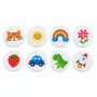 LEAN TOYS Magic 3D piešimo popieriaus DIY medienos plaušienos diskai 20 vnt. 6 cm