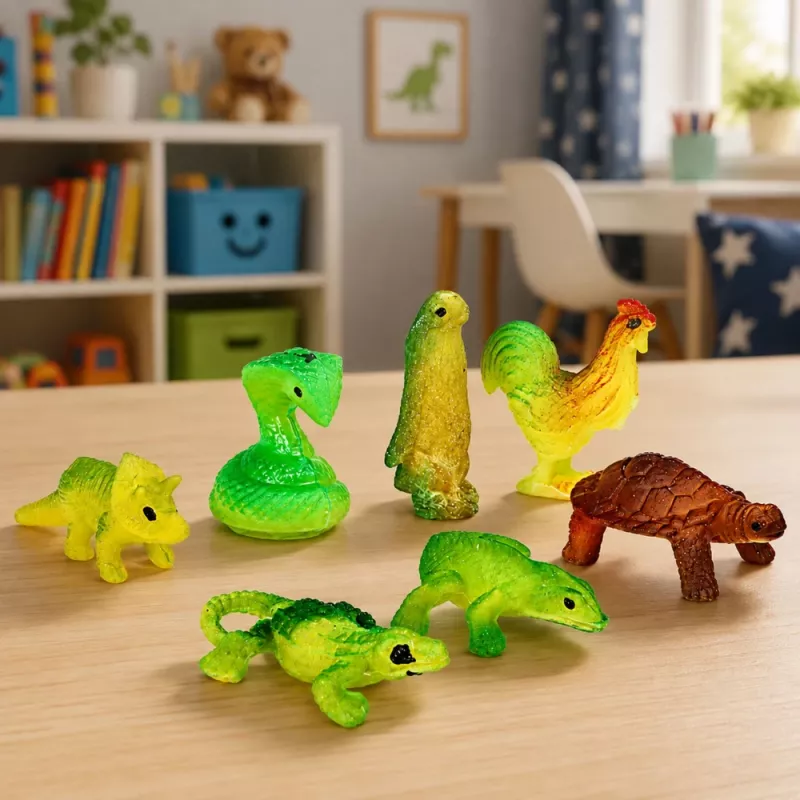 LEAN TOYS stebuklingas kiaušinis, iš kurio išsirita dinozauras vandenyje, baltas, 6,5 cm