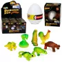 LEAN TOYS stebuklingas kiaušinis, iš kurio išsirita dinozauras vandenyje, baltas, 6,5 cm
