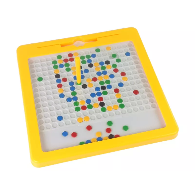 LEAN TOYS Magnetinė lenta 100 geltonų rutuliukų