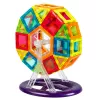 LEAN TOYS Magnetinių statybinių kaladėlių rinkinys, 70 vnt. – edukacinis STEM konstravimo žaislas su stipriais neodimio magnetais, įvairiaspalvis ABS plastikas, saugus ir patvarus vaikams nuo 3 metų