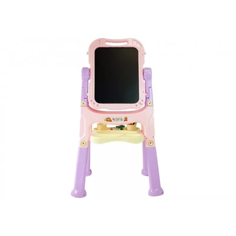 LEAN TOYS Magnetinė kreidos lenta Mėlyna Raudona Priedai