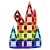 LEAN TOYS Magnetiniai konstrukciniai blokeliai 3D plokštės Kūrybiniai STEM Spalvoti 27 vnt.