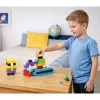 LEAN TOYS Magnetiniai konstrukciniai kubeliai 3D blokeliai spalvoti 96 vnt.
