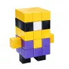 LEAN TOYS Magnetiniai konstrukciniai kubeliai 3D blokeliai spalvoti 96 vnt.