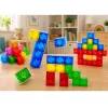 LEAN TOYS Magnetiniai konstrukciniai blokeliai kubeliai spalvoti 3D kubeliai 160 vnt.