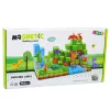 LEAN TOYS Magnetiniai konstrukciniai blokeliai kubeliai Square World 3D 114 vnt.