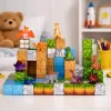LEAN TOYS Magnetiniai konstrukciniai blokeliai kubeliai Square World 3D 114 vnt.