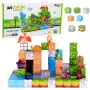 LEAN TOYS Magnetiniai konstrukciniai blokeliai kubeliai Square World 3D 114 vnt.