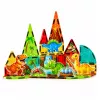 LEAN TOYS Magnetiniai konstrukciniai blokeliai Dinozaurai ir ugnikalnis 31 vnt.