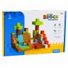 LEAN TOYS Magnetiniai konstrukciniai blokeliai Pixel World spalvoti kubeliai 146 vnt.