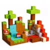 LEAN TOYS Magnetiniai konstrukciniai blokeliai Pixel World spalvoti kubeliai 146 vnt.