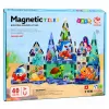 LEAN TOYS Magnetiniai konstrukciniai blokeliai Jūros gyvūnai Vandenynas 40 vnt.
