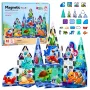 LEAN TOYS Magnetiniai konstrukciniai blokeliai Jūros gyvūnai Vandenynas 40 vnt.