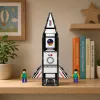 LEAN TOYS Magnetiniai konstrukciniai blokeliai Space Rocket Figures 26 vnt.