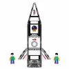 LEAN TOYS Magnetiniai konstrukciniai blokeliai Space Rocket Figures 26 vnt.