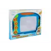 LEAN TOYS Magnetinė piešimo lenta su geometriniais antspaudais