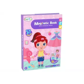 LEAN TOYS Magnetinė dėlionės knyga Persirengimo kostiumai
