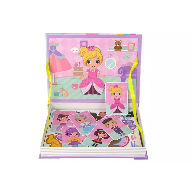 LEAN TOYS Magnetinė dėlionės knyga Persirengimo kostiumai
