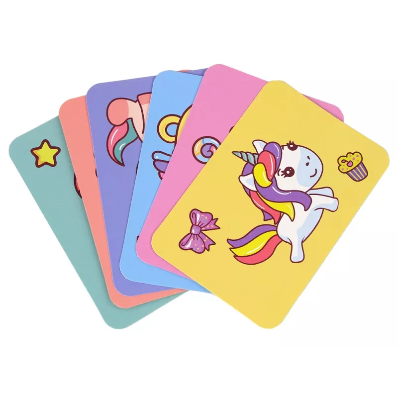 LEAN TOYS Magnetinė knygelė su dėlionėmis Vienaragiai