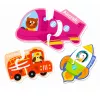 LEAN TOYS Magnetinė dėlionė Transporto priemonės Mokymosi rinkinys 30 vnt.