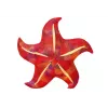 LEAN TOYS Mascot Plush Starfish Red Pillow 45 cm