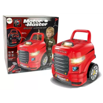 LEAN TOYS Mechaniko rinkinys, sunkvežimis išardymui, dirbtuvių įrankiai