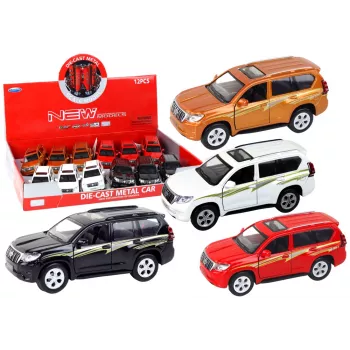 LEAN TOYS Metalinis automobilis 12 cm garso efektai šviesa įvairios spalvos