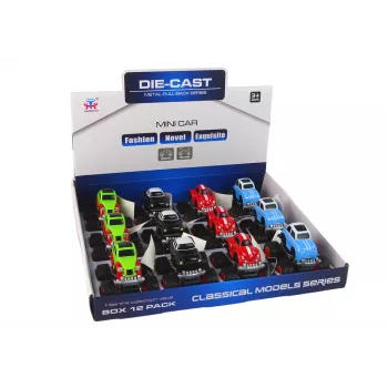 LEAN TOYS Metal Car Large Wheels Various Designs HXHG08