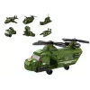 LEAN TOYS Karinis sraigtasparnio blokų rinkinys Karinė žalia 1000 vnt.