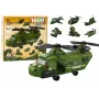 LEAN TOYS Karinis sraigtasparnio blokų rinkinys Karinė žalia 1000 vnt.