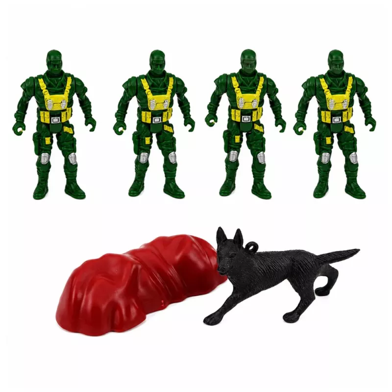 LEAN TOYS Karinis rinkinys Kariai Šarvuotasis transporteris 14 vnt.
