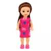 LEAN TOYS Mini lėlių rinkinys su kasos aparatu, pardavėja, mėsainiu, ledų aksesuarais