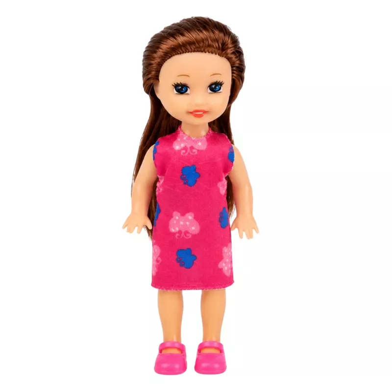 LEAN TOYS Mini lėlių rinkinys su kasos aparatu, pardavėja, mėsainiu, ledų aksesuarais
