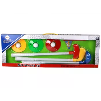 LEAN TOYS Mini Golf Set for Children, Sticks, 12 Pieces
