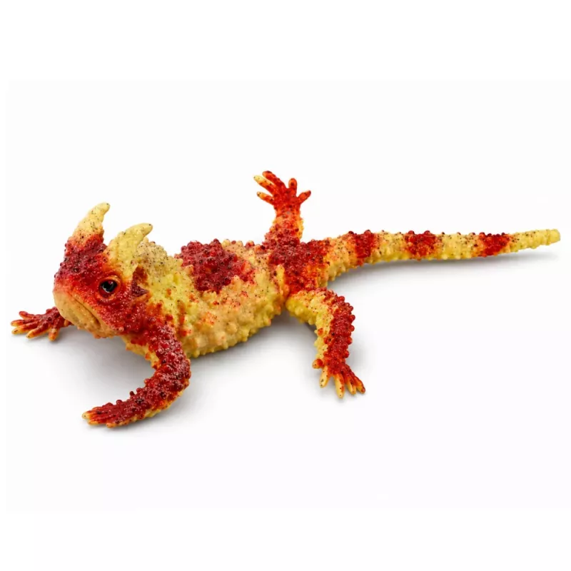 LEAN TOYS Moloch the Terrible guminė figūrėlė, tampri, realistiškas roplys, 14 cm