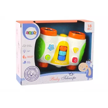 LEAN TOYS Daugiafunkciniai interaktyvūs žiūronai kūdikiams Kūdikių teleskopas