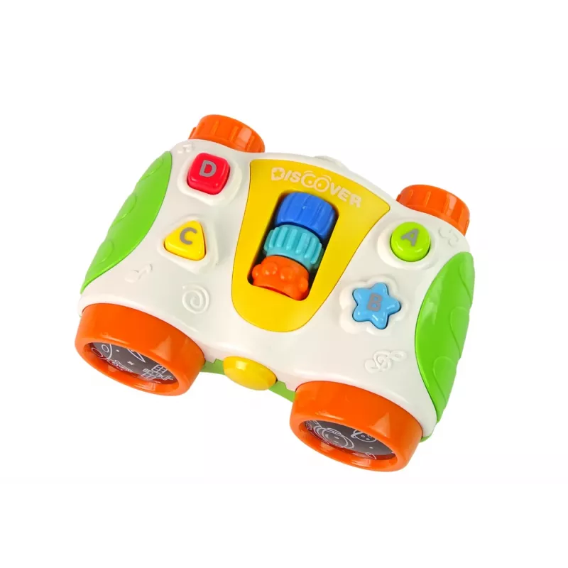 LEAN TOYS Daugiafunkciniai interaktyvūs žiūronai kūdikiams Kūdikių teleskopas