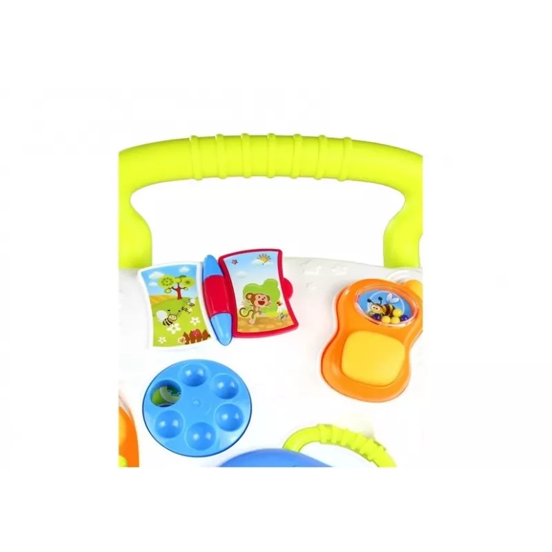 LEAN TOYS Daugiafunkcis stūmiklis kūdikiui, padedantis žengti pirmuosius žingsnius