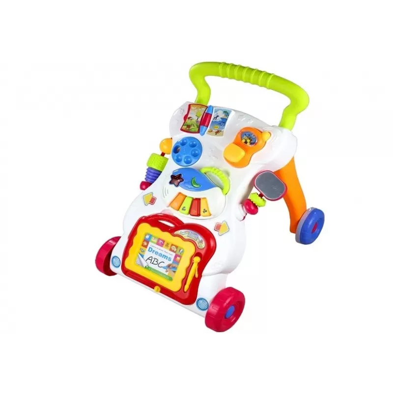 LEAN TOYS Daugiafunkcis stūmiklis kūdikiui, padedantis žengti pirmuosius žingsnius