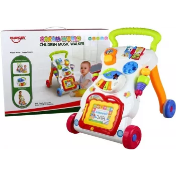 LEAN TOYS Daugiafunkcis stūmiklis kūdikiui, padedantis žengti pirmuosius žingsnius
