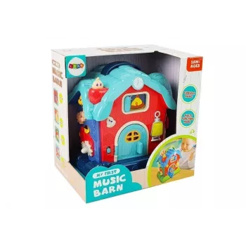 LEAN TOYS Muzikos tvartas Gyvūnų ūkio garsai Muzika Rožinė